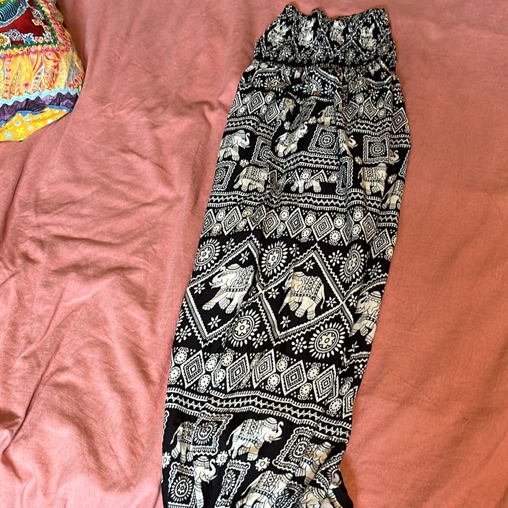 Black hippie pants